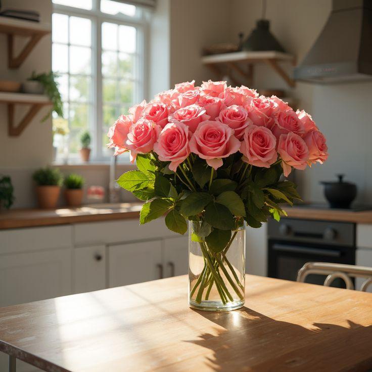 GrovePixelHarbor workshop space where corporate flower arrangements are designed and prepared for business delivery